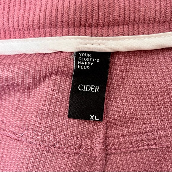 👖 CIDER Soft Pink Corduroy Straight Leg Pants, 90s Fashion, Size XL - Picture 5 of 13